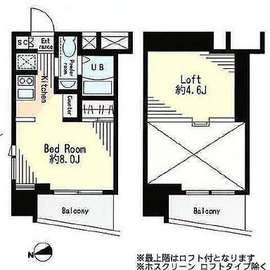 レジディア市谷薬王寺 1302 間取り図