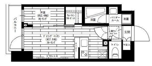 グランドコンシェルジュ三宿アジールコート 2階 間取り図