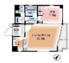 ユニデン南青山レジデンス 201 間取り図