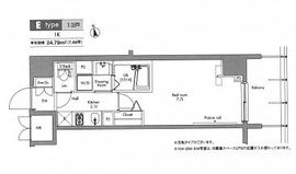 プラウドフラット隅田リバーサイド 203 間取り図