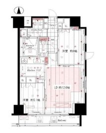 コンパートメント東京中央 3階 間取り図