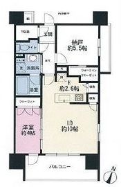 イニシアイオ西麻布 12階 間取り図