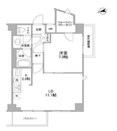 コンフォリア東中野DEUX 803 間取り図