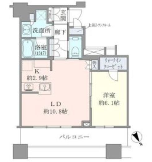ブリリアタワーズ目黒 8階 間取り図
