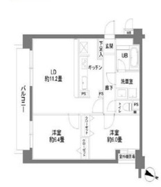 カスタリア原宿 205 間取り図