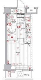 プレミアムキューブ広尾 204 間取り図