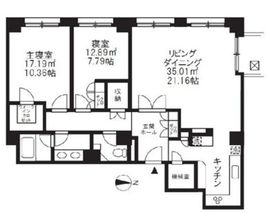 元麻布ガーデン 304 間取り図