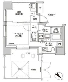 シティハウス文京茗荷谷 5階 間取り図