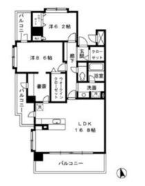 ロイヤルパークス荻窪 201 間取り図