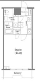 コンシェリア西新宿タワーズウエスト 6階 間取り図