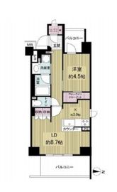 ブランシエラ東京住吉 6階 間取り図