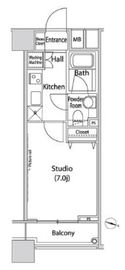 ファーストリアルタワー新宿 1403 間取り図