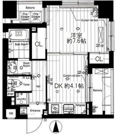 レガロ新御徒町ステーションパレス 9階 間取り図