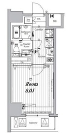 メイクスデザイン門前仲町リバープレイス 2階 間取り図