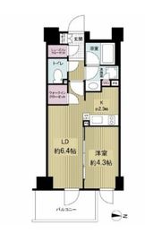 ブランシエラ東京住吉 6階 間取り図