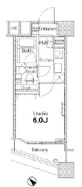 ファーストリアルタワー新宿 616 間取り図