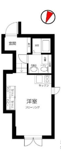 ラピス原宿3 102 間取り図