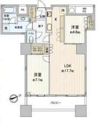 ザ・パークハウス西新宿タワー60 58階 間取り図