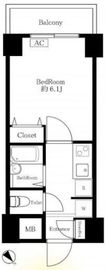 コスモリード月島 303 間取り図