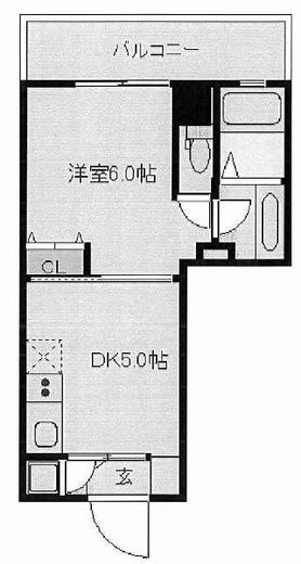 レジディア日本橋人形町 303 間取り図