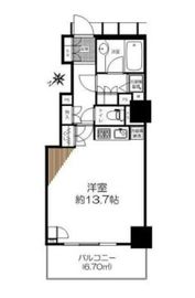 セントラルレジデンス新宿シティタワー 12階 間取り図