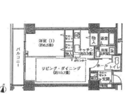 シティコート目黒 2-201 間取り図