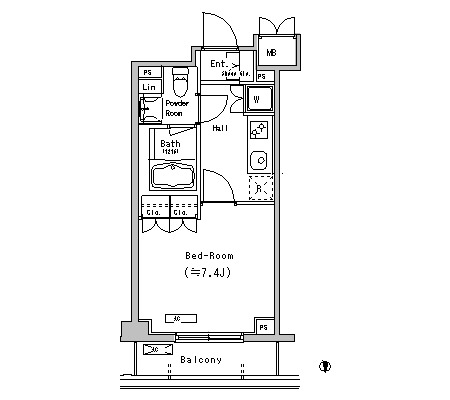 コンフォリア駒場 105 間取り図