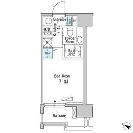 ベルファース目黒 506 間取り図