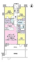 ブランズ文京護国寺 1階 間取り図