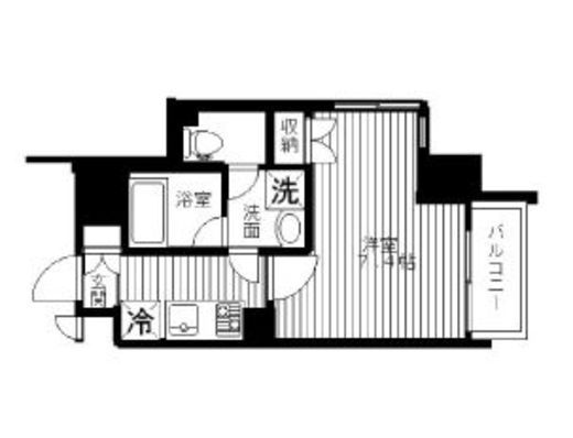 セリーズ門前仲町 805 間取り図