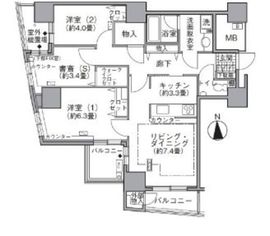アクティ汐留 2010 間取り図