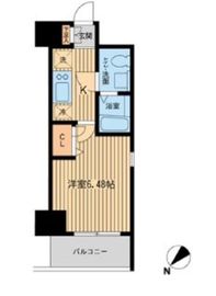 エコロジー潮見レジデンス 1106 間取り図