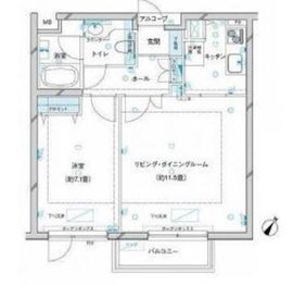 参宮橋マンション 206 間取り図