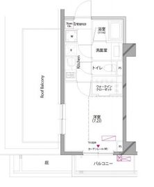 ラティエラ大森 406 間取り図