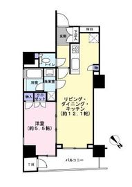 レフィール銀座フロント 2階 間取り図