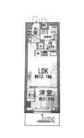 リシェ広尾 2階 間取り図