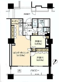 ブリリア有明スカイタワー 5階 間取り図