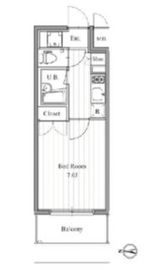 フィットエル森下 1202 間取り図