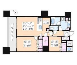 ザ・パークハウス西新宿タワー60 25階 間取り図