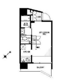 ティエドゥール麻布台 302 間取り図