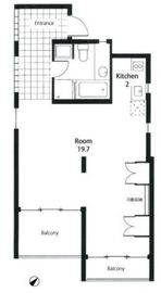 メゾン・デュ・ディズイット 401 間取り図