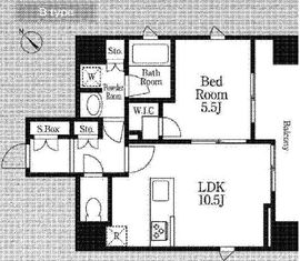 ラクラス浅草蔵前 403 間取り図