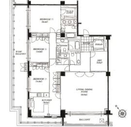 表参道コート (Omotesando Court) 403 間取り図