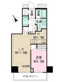 ザ・パークハウス新宿タワー 3階 間取り図