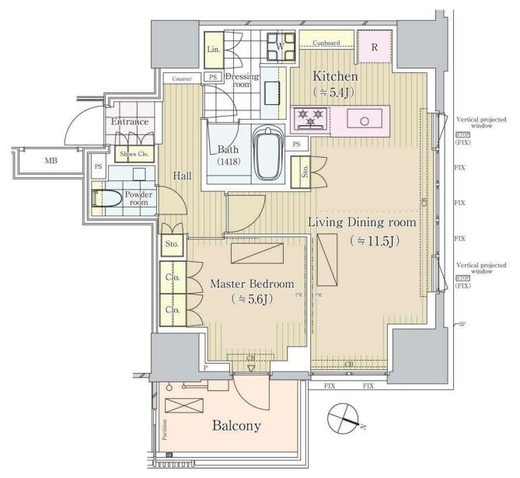 パークコート三番町ヒルトップレジデンス 3階 間取り図