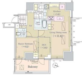 パークコート三番町ヒルトップレジデンス 14階 間取り図