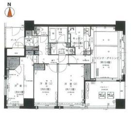 東新宿レジデンシャルタワー 15階 間取り図