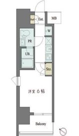 カスタリア大井町 201 間取り図