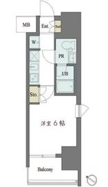 カスタリア大井町 405 間取り図