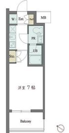 カスタリア大井町 704 間取り図
